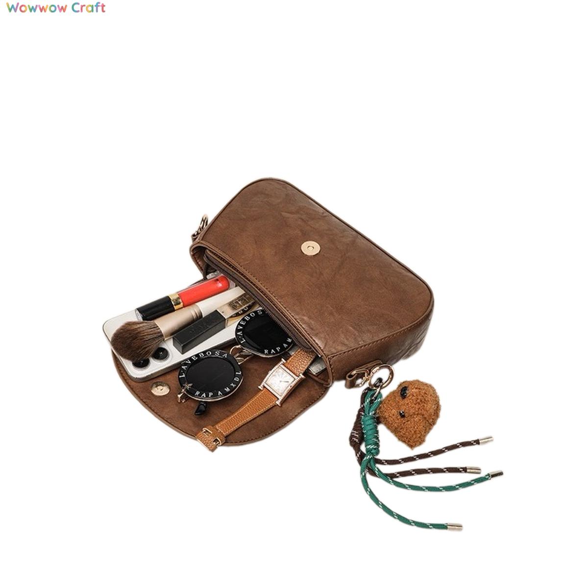 Shoulder Bags,Totes,Leather Bags,Black Brown Vintage Textured Leather Shoulder Bag - Leather Crossbody Bag